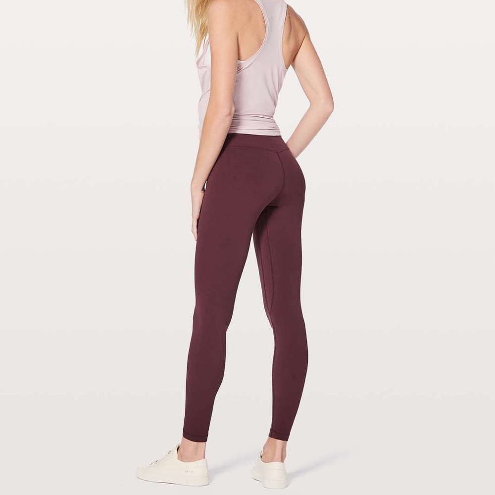 Lululemon Align Redwood Red High Rise Full Length Leggings Tights 28” Size 2/xs